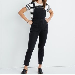 Madewell Skinny Black Overalls